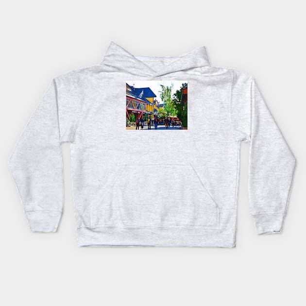 Whistler Shopping Kids Hoodie by KirtTisdale